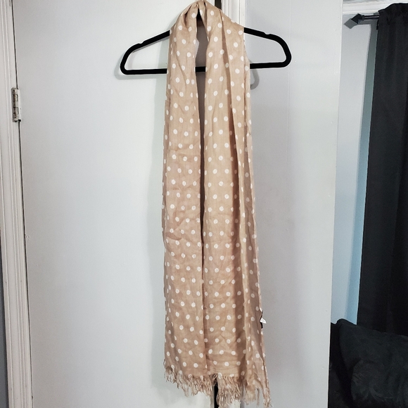 2/$5 Polka-dot Tassled Scarf - Picture 1 of 2